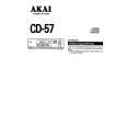 Cover page of AKAI CD-57 Owner's Manual