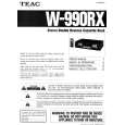 Cover page of TEAC W990RX Owner's Manual
