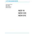 Cover page of SENNHEISER MZS 16 MZW 426 MZW 816 Owner's Manual