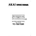 Cover page of AKAI TC700 Service Manual