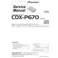 Cover page of PIONEER CDX-P670/XN/EW7 Service Manual