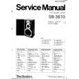 Cover page of TECHNICS SB-3670 Service Manual