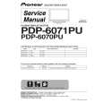 Cover page of PIONEER PDP-6070PU/KUC Service Manual