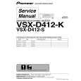 Cover page of PIONEER VSXD412S Service Manual