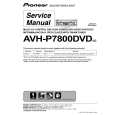 Cover page of PIONEER AVH-P7800DVD/UC Service Manual