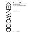 Cover page of KENWOOD KT-1100D Owner's Manual