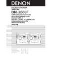 Cover page of DENON DN-2600F Owner's Manual