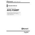 Cover page of PIONEER AVIC-F500BT/XCN/RE Owner's Manual