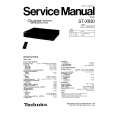 Cover page of TECHNICS STXX930 Service Manual