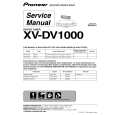 Cover page of PIONEER XVDV1000 Service Manual