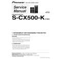 Cover page of PIONEER S-CX500-K/XTM/E Service Manual