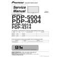 Cover page of PIONEER PDP5004 Service Manual
