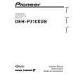 Cover page of PIONEER DEH-P3100UB/XS/UC Owner's Manual