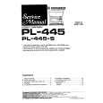 Cover page of PIONEER PL-445 Service Manual
