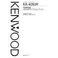 Cover page of KENWOOD KA-4050R Owner's Manual