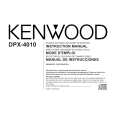 Cover page of KENWOOD DPX-4010 Owner's Manual