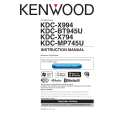 Cover page of KENWOOD KDC-X794 Owner's Manual