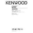 Cover page of KENWOOD U737 Owner's Manual