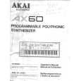 Cover page of AKAI AX60 Owner's Manual