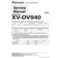 Cover page of PIONEER XVDV940 Service Manual