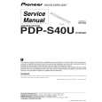Cover page of PIONEER PDP-S40U/XTW/UC Service Manual