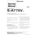 Cover page of PIONEER S-A770V/XC Service Manual
