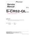 Cover page of PIONEER S-CR52-QL/SXTW/EW5 Service Manual