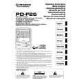 Cover page of PIONEER PD-F25 Owner's Manual