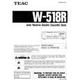 Cover page of TEAC W518R Owner's Manual