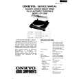 Cover page of ONKYO CP1500F Service Manual