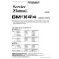 Cover page of PIONEER GMX414 X1R/UC/X1R/ Service Manual