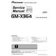 Cover page of PIONEER GM-X364/XR/ES Service Manual