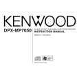 Cover page of KENWOOD DPX-MP7050 Owner's Manual