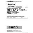 Cover page of PIONEER DEH-1700R/X1P/EW Service Manual