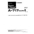 Cover page of PIONEER A717MARKII Service Manual