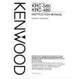 Cover page of KENWOOD KRC580 Owner's Manual