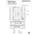 Cover page of KENWOOD KAC-6201 Service Manual
