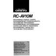 Cover page of ONKYO RC-AV10M Owner's Manual