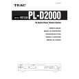 Cover page of TEAC PLD2000 Owner's Manual