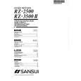 Cover page of SANSUI RZ-2500 Owner's Manual