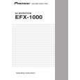 Cover page of PIONEER EFX-1000/KUCXJ Owner's Manual