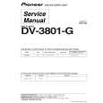 Cover page of PIONEER DV-3801-G Service Manual