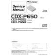 Cover page of PIONEER CDX-P650 Service Manual