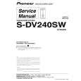 Cover page of PIONEER S-DV240SW/XTW/EW Service Manual