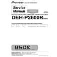 Cover page of PIONEER DEH-P2600RXM Service Manual