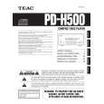 Cover page of TEAC PDH500 Owner's Manual