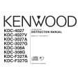 Cover page of KENWOOD KDC-4027V Owner's Manual