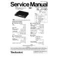 Cover page of TECHNICS SL-J110D Service Manual