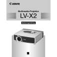 Cover page of CANON LV-X2 Owner's Manual