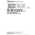 Cover page of PIONEER S-EV33V/XJI/E Service Manual